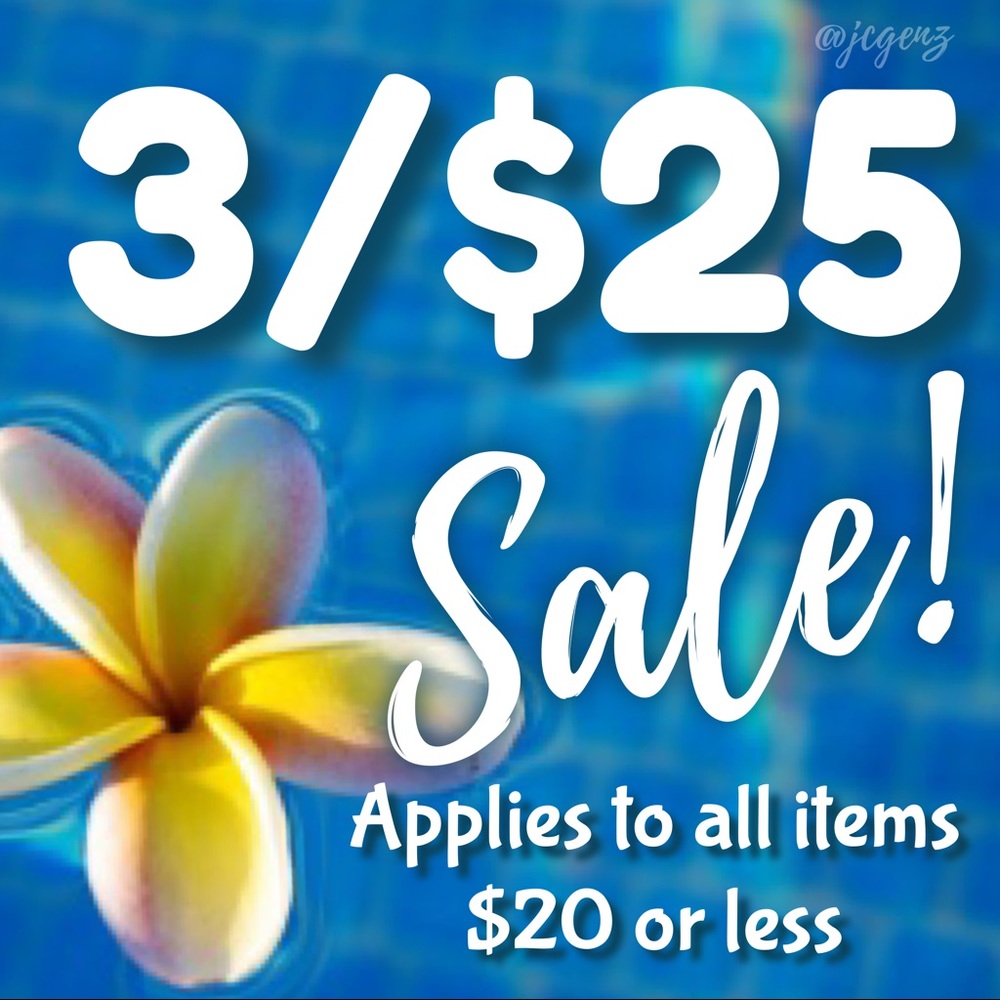 💙🤍💙 3/$25 SALE! 💙🤍💙
